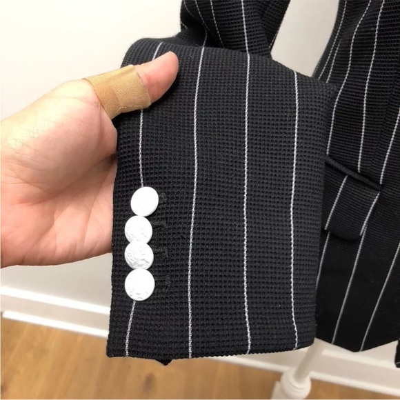 $698 Veronica Beard Blazer Apollo Double Breasted Striped Dickey Jacket sz 6 - Picture 5 of 16